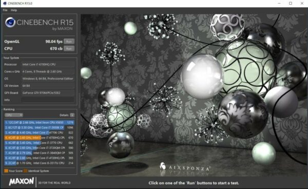 ASUS ROG Cinebench R15