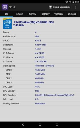 Acer Predator 8 CPU Z 2