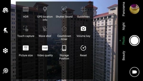 Infinix Hot 3 UI Kamera 1