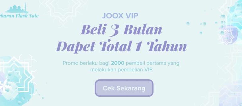 JOOX Lebaran Flash Sale 1 JOOX Lebaran Flash Sale 1