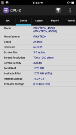 CPU Z Polytron Zap 6 Power 2