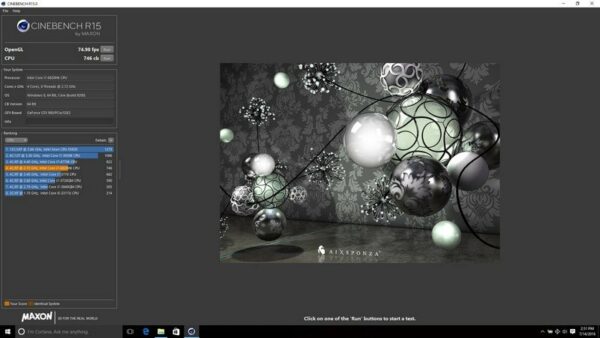 Review Acer Predator 17 X (GX-791) 36 Cinebench
