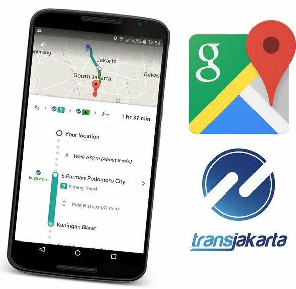 Google Maps TransJakarta
