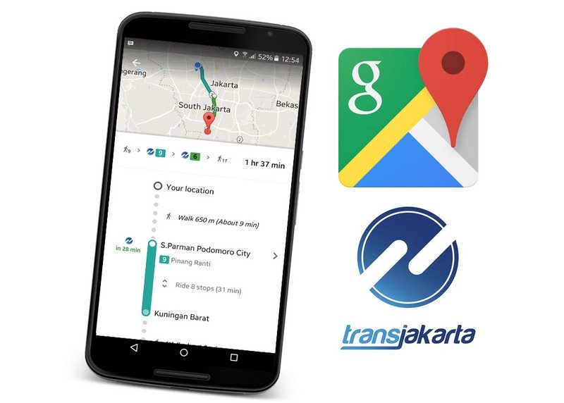 Google Maps TransJakarta