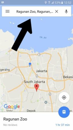 Google Maps bus TransJakarta 2