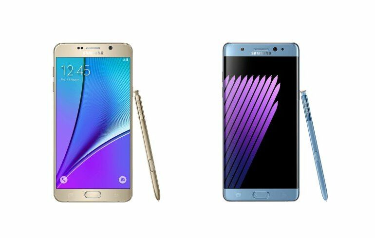 Galaxy Note5 dan Note 7 Galaxy Note5 dan Note 7