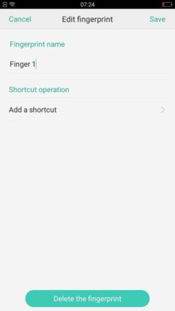 Oppo F1s Flash Touch Access 1