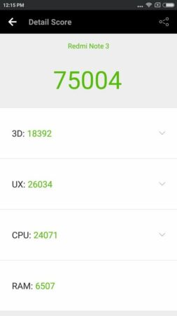 Redmi Note 3 Antutu