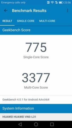 Review Huawei P9 Lite 47 Huawei P9 Lite GeekBench 4 2