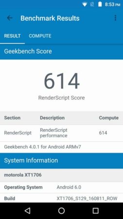Review Lenovo Moto E3 Power 43 Moto E3 Power Geekbench 4 2