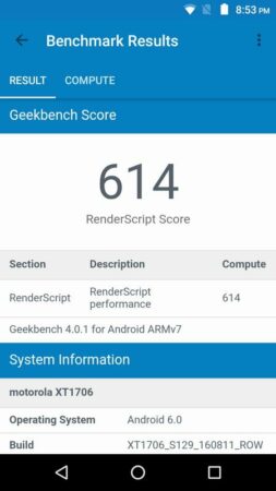 Moto E3 Power Geekbench 4 2