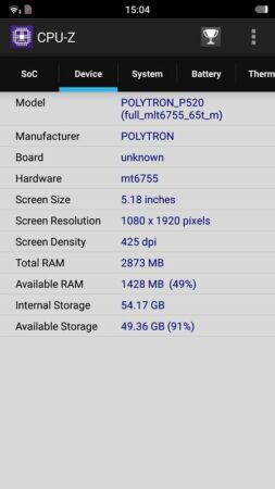 Review Polytron Prime 7S 38 Polytron Prime 7S CPU Z 1