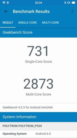 Review Polytron Prime 7S 41 Polytron Prime 7S Geekbench 4 2