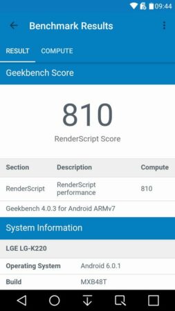 Review LG X Power 48 LG X Power Geekbench 4 1