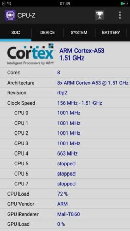 Oppo A39 CPU Z 1