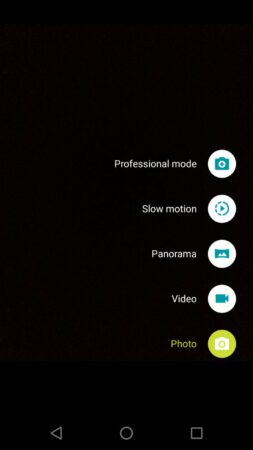 lenovo moto z camera modes