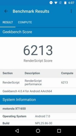 Moto Z Geekbench 4 2