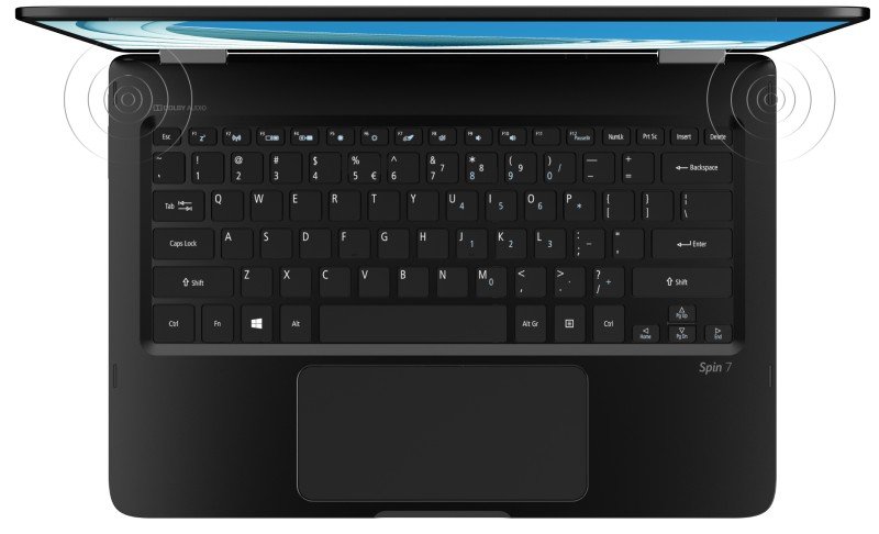 Acer Spin 7 keyboard