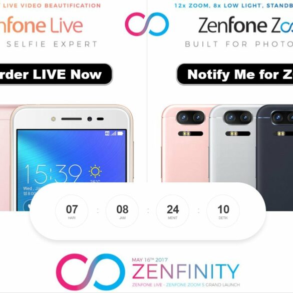 ASUS Zenfone live dan Zoom S 1