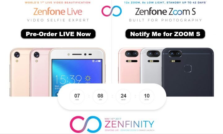 ASUS Zenfone live dan Zoom S 1