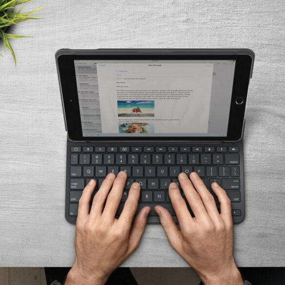 Logitech Slim Folio: Keyboard Case untuk iPad dengan Baterai Hingga 4 Tahun 36 Logitech Slim Folio iPad Keyboard Case 3