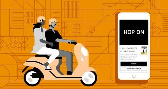 Naik Uber Motor Kini Tidak Harus Tunggu dengan HOP ON 46 Uber hop on 1