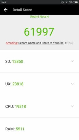 Review Xiaomi Redmi Note 4: Opsi Menarik di Harga 2 Jutaan Rupiah 44 Xiaomi Redmi Note 4 Antutu