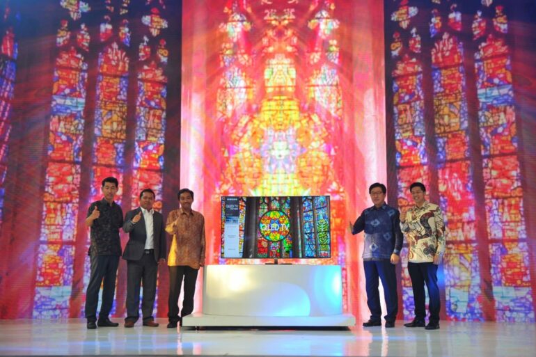 foto qled tv launch bali