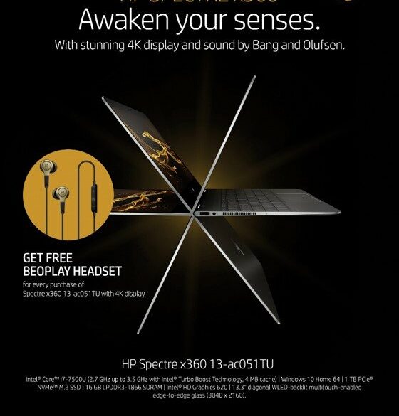 Gratis Headset B&O BeoPlay untuk Pembelian HP Spectre x360 2017 Edisi 4K 26 promo ramadhan hp spectre x360 2017 4K