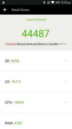 Review Lenovo K6 Note: Tetap Jagokan Multimedia dengan Layar dan RAM Lebih Besar 41 Lenovo K6 Note AnTuTu