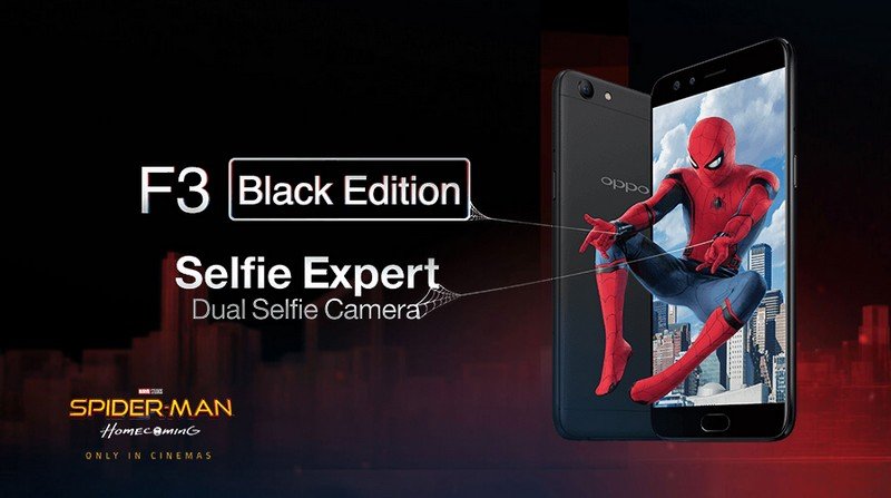 Oppo F3 Spiderman Homecoming