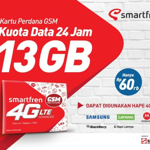Smartfren Luncurkan Paket Internet 4G GSM dengan Total Kuota 13 GB Per Bulan 24 Kartu Perdana Smartfren 4G GSM