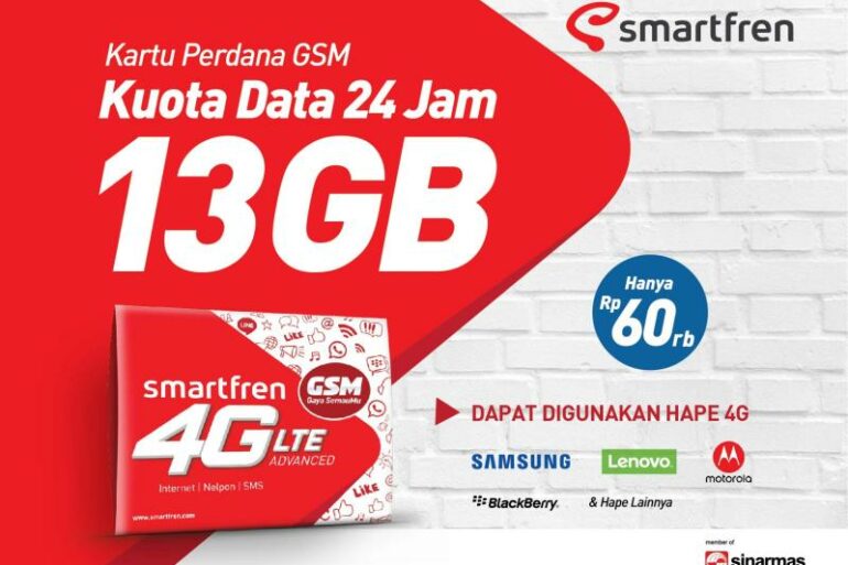 Kartu Perdana Smartfren 4G GSM Kartu Perdana Smartfren 4G GSM