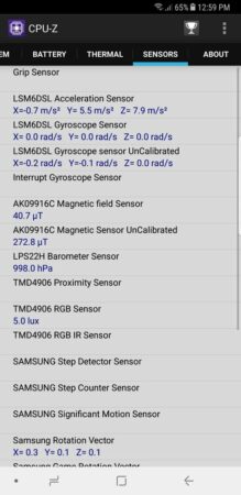 Galaxy Note8 CPU Z 3