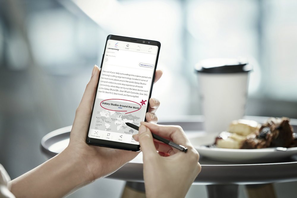 Galaxy Note8 Screen Capture and Write 1