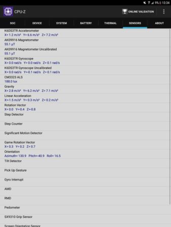 Galaxy Tab S3 CPU Z 3