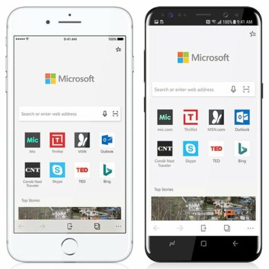 Microsoft Edge for iOS and Android
