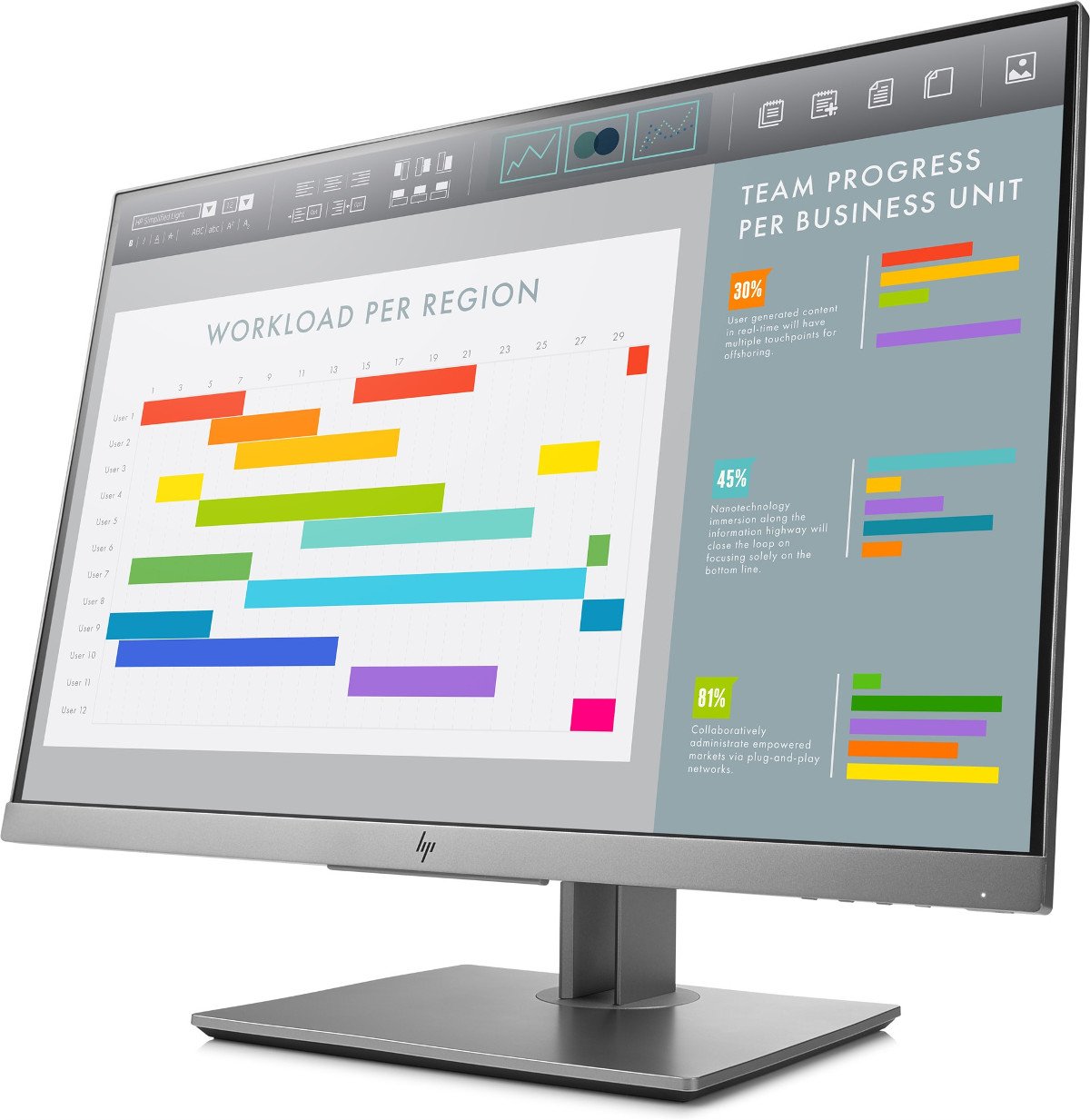 HP EliteDisplay E233 dan E243i, Monitor 