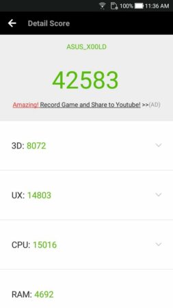 Review Asus ZenFone 4 Selfie: Opsi Menarik untuk yang Gemar Selfie dan Wefie 50 Asus ZenFone 4 Selfie Antutu