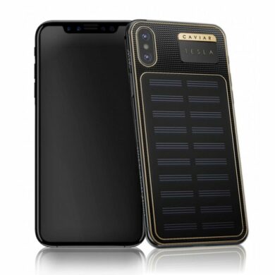 Caviar iPhone X Tesla