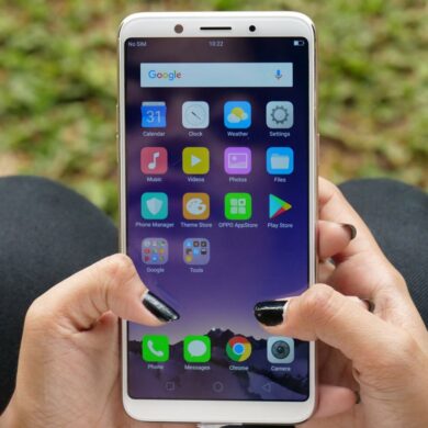 OPPO F5 tampak depan