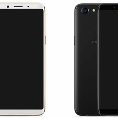 Oppo A75 Gold and Black