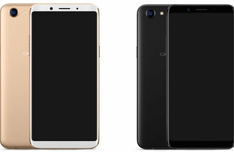 Oppo A75 Gold and Black
