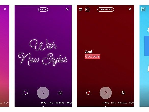 Instagram Memperkenalkan Type Mode di Fitur Stories