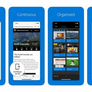Microsoft Edge iOS 3D Touch