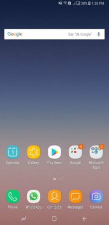 Samsung Galaxy A8 UI 1