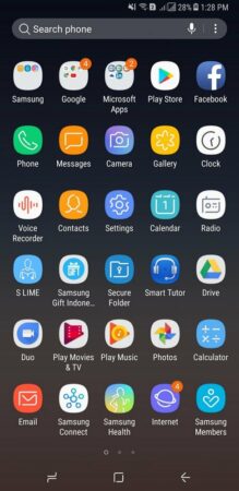 Samsung Galaxy A8 UI 2
