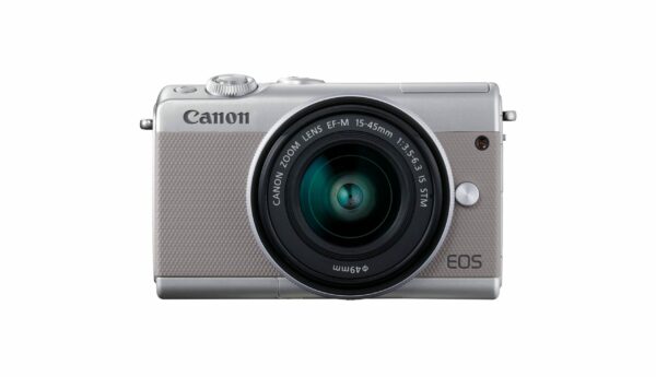 Canon EOS M100 Mirrorless Camera with 15 45mm Lens Gray scaled Canon EOS M100 Mirrorless Camera with 15 45mm Lens Gray scaled