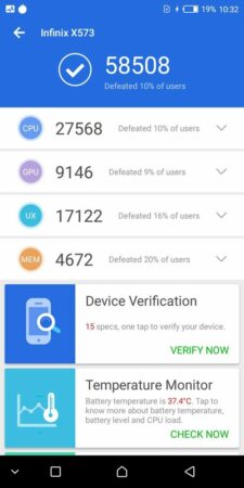 Review Infinix Hot S3: Smartphone Terjangkau dengan Kamera Selfie 20 Megapixel dan Baterai 4000 mAh 43 Infinix Hot S3 Antutu
