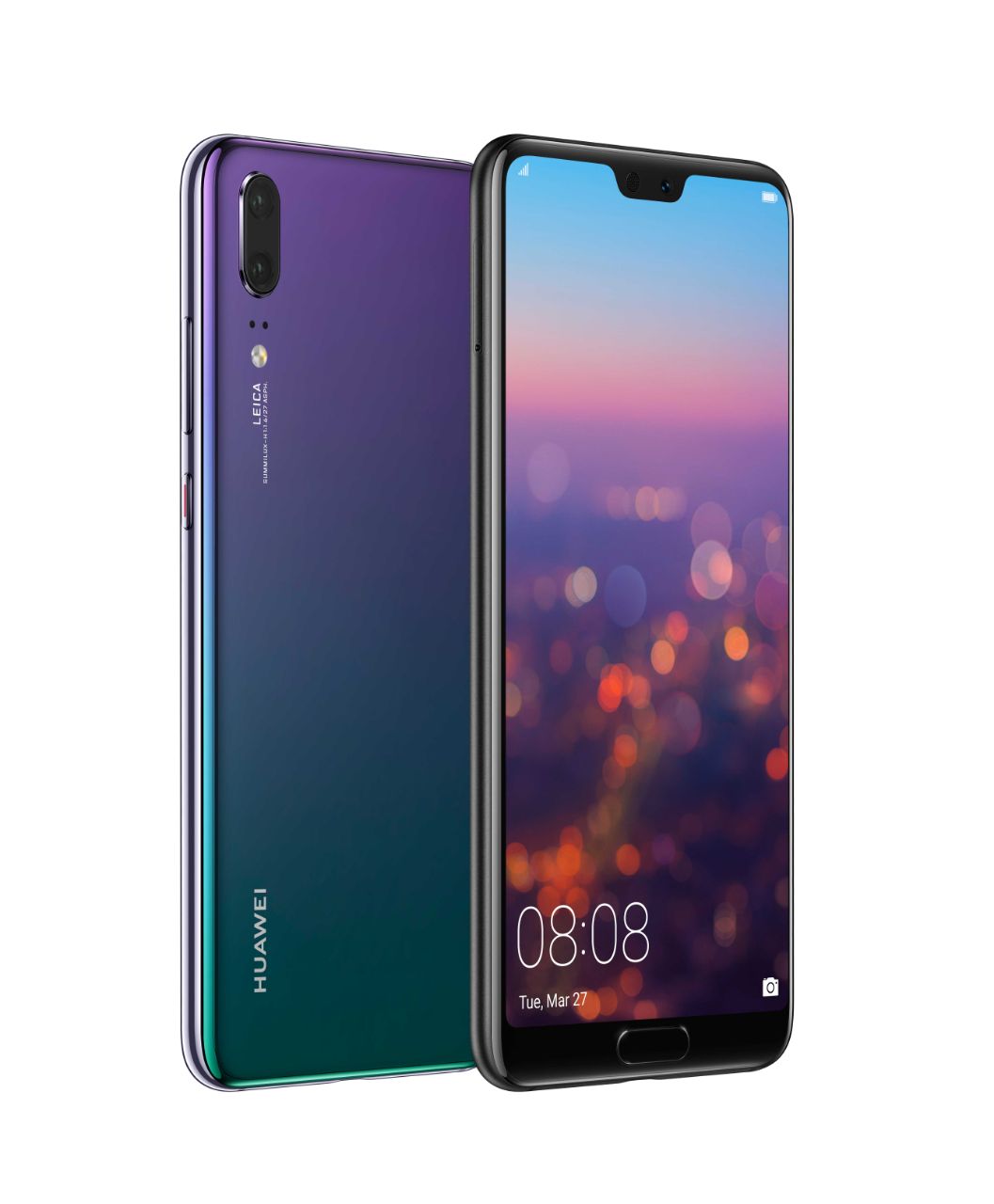 huawei P20 Twilight front back
